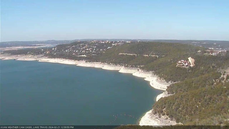 Lake Travis webcam, February 21, 2024 1:00 PM CT