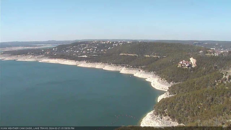 Lake Travis webcam, February 21, 2024 2:00 PM CT