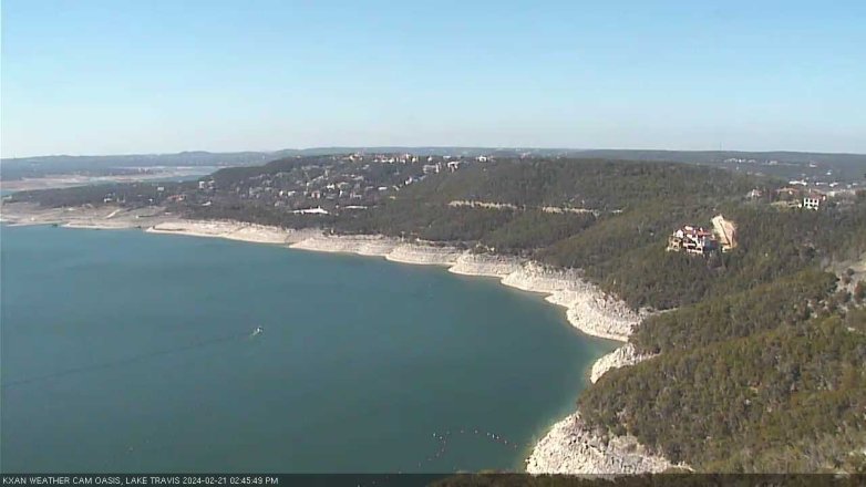 Lake Travis webcam, February 21, 2024 2:45 PM CT