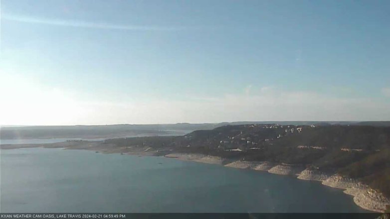 Lake Travis webcam, February 21, 2024 5:00 PM CT