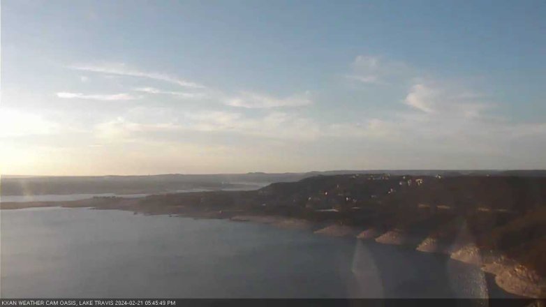 Lake Travis webcam, February 21, 2024 5:45 PM CT