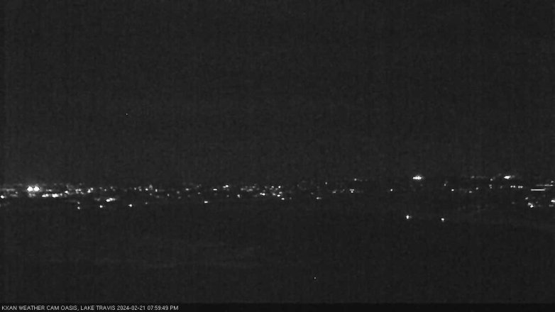 Lake Travis webcam, February 21, 2024 8:00 PM CT