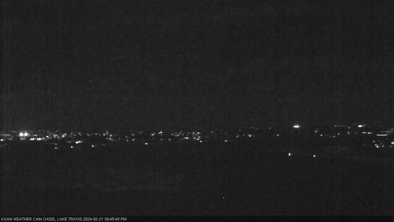 Lake Travis webcam, February 21, 2024 8:45 PM CT