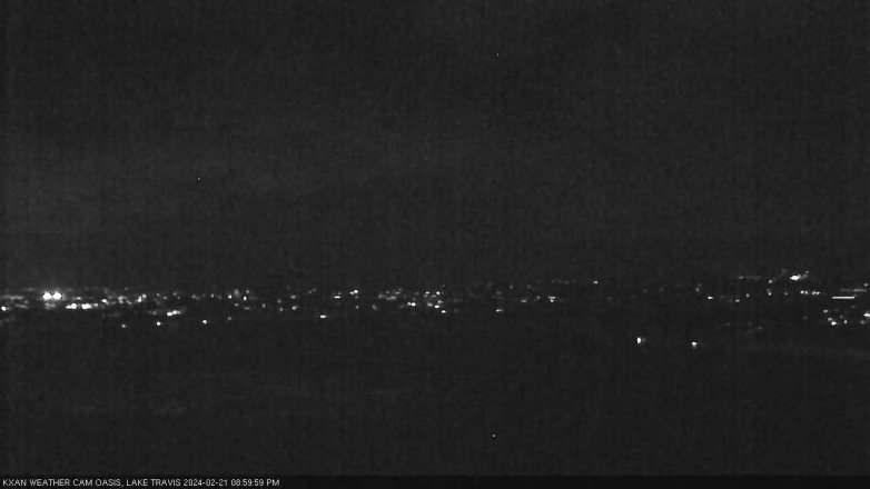 Lake Travis webcam, February 21, 2024 9:00 PM CT