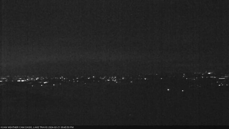 Lake Travis webcam, February 21, 2024 9:45 PM CT
