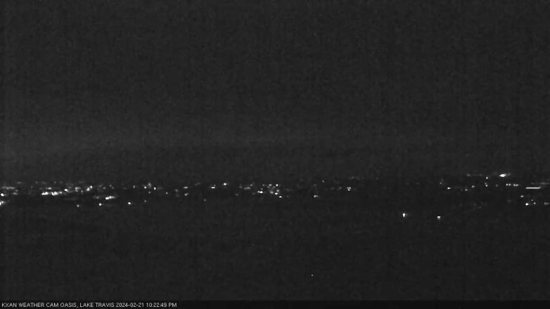 Lake Travis webcam, February 21, 2024 10:25 PM CT