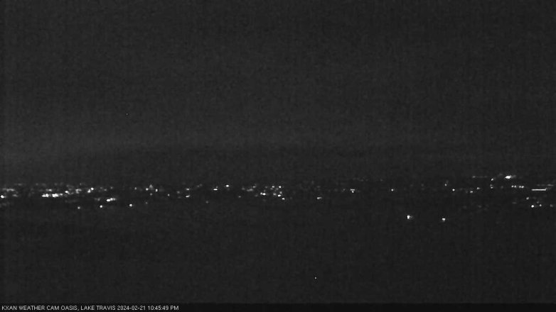 Lake Travis webcam, February 21, 2024 10:45 PM CT