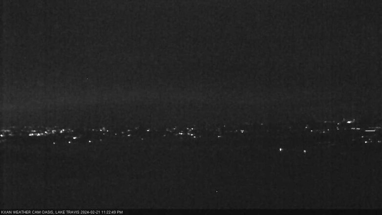 Lake Travis webcam, February 21, 2024 11:25 PM CT