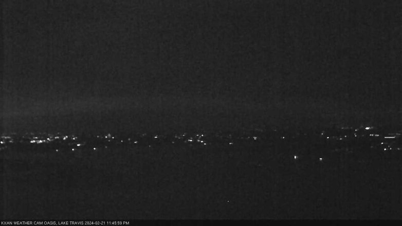 Lake Travis webcam, February 21, 2024 11:45 PM CT