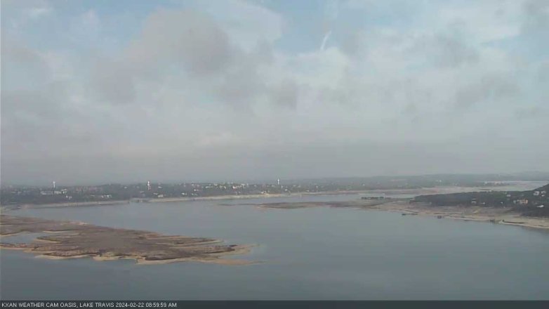 Lake Travis webcam, February 22, 2024 9:00 AM CT