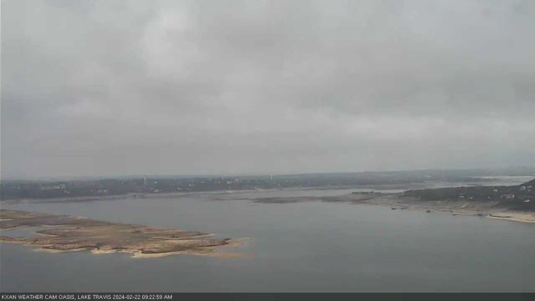 Lake Travis webcam, February 22, 2024 9:25 AM CT