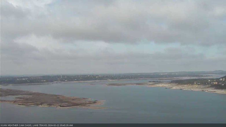 Lake Travis webcam, February 22, 2024 9:45 AM CT
