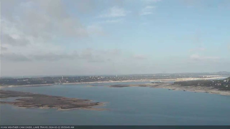 Lake Travis webcam, February 22, 2024 10:00 AM CT