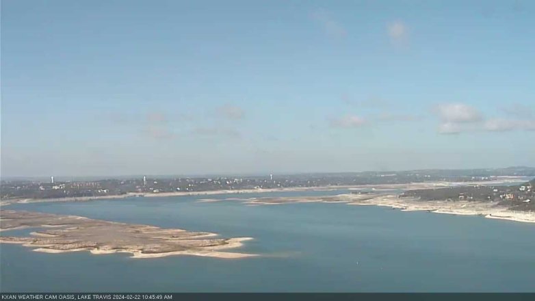 Lake Travis webcam, February 22, 2024 10:45 AM CT