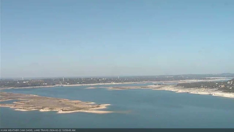 Lake Travis webcam, February 22, 2024 11:00 AM CT