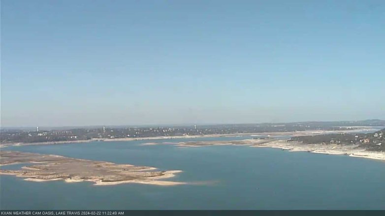 Lake Travis webcam, February 22, 2024 11:25 AM CT