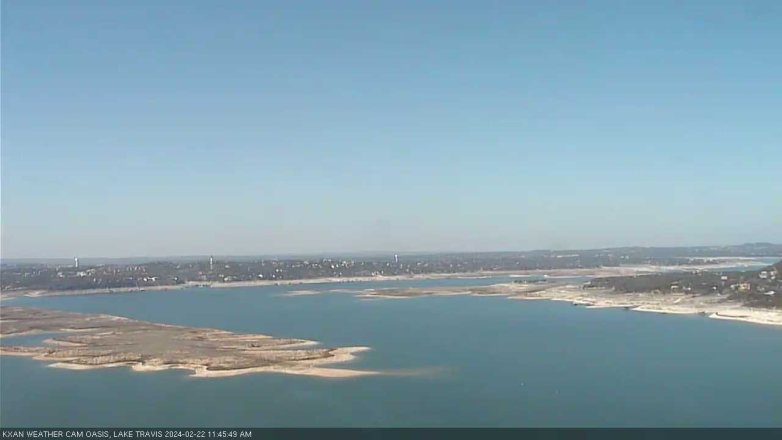 Lake Travis webcam, February 22, 2024 11:45 AM CT