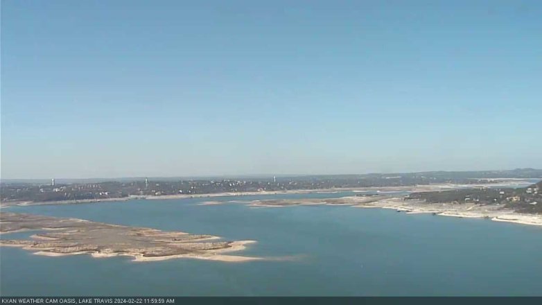 Lake Travis webcam, February 22, 2024 12:00 PM CT