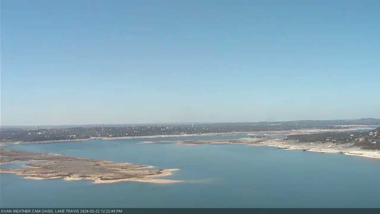 Lake Travis webcam, February 22, 2024 12:25 PM CT