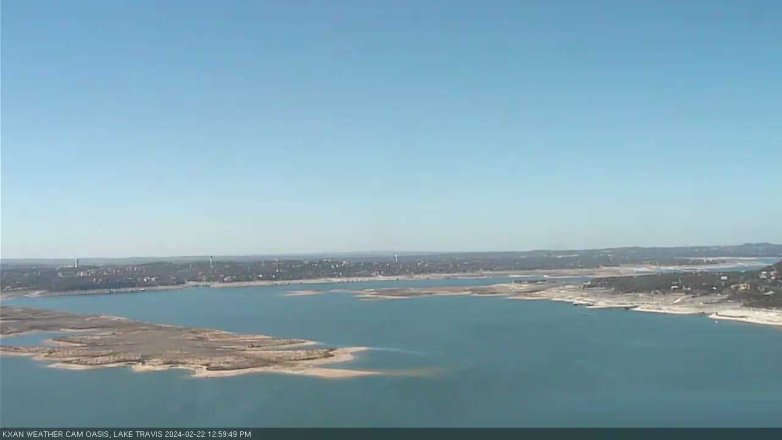 Lake Travis webcam, February 22, 2024 1:00 PM CT