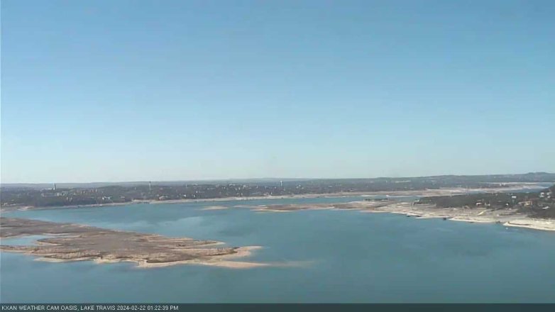 Lake Travis webcam, February 22, 2024 1:25 PM CT