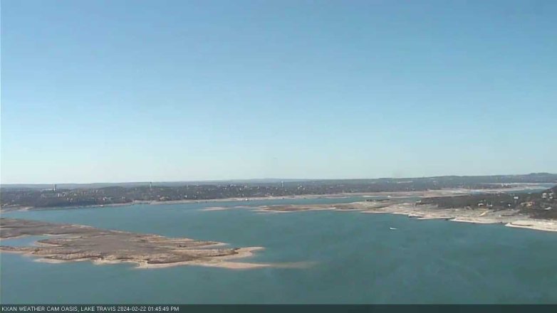 Lake Travis webcam, February 22, 2024 1:45 PM CT