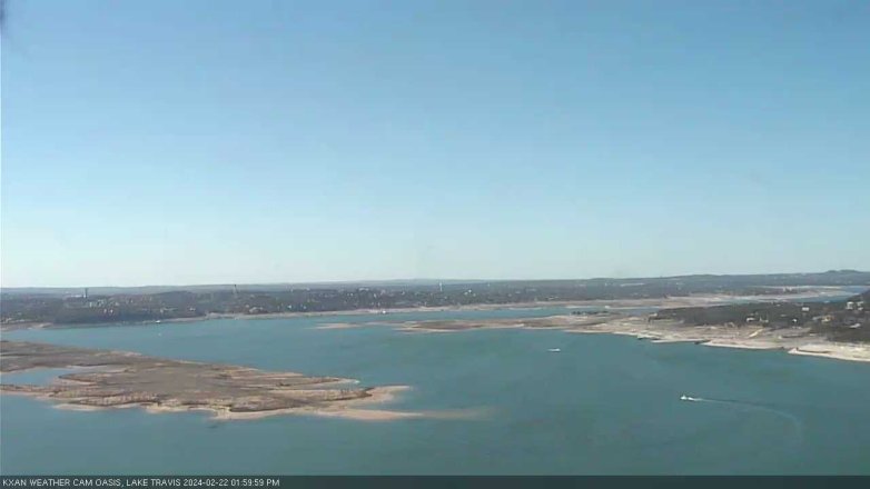 Lake Travis webcam, February 22, 2024 2:00 PM CT