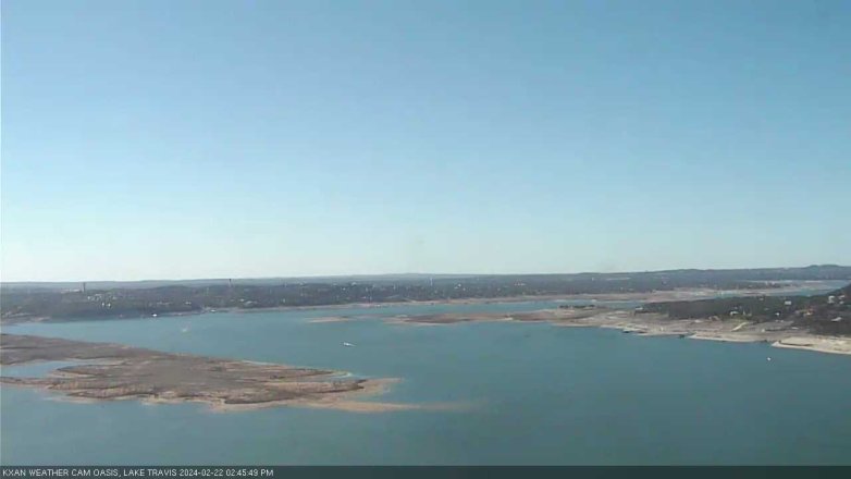 Lake Travis webcam, February 22, 2024 2:45 PM CT