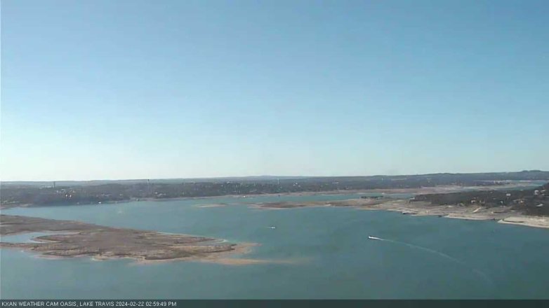 Lake Travis webcam, February 22, 2024 3:00 PM CT