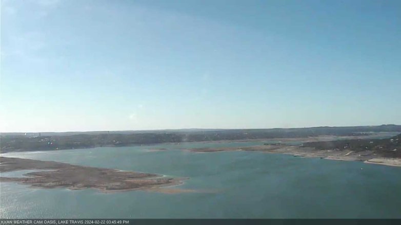 Lake Travis webcam, February 22, 2024 3:45 PM CT