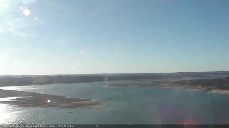 Lake Travis webcam, February 22, 2024 4:25 PM CT