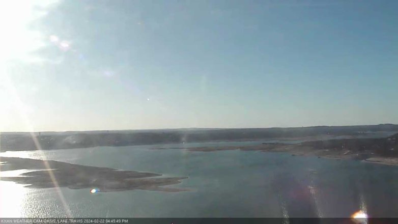 Lake Travis webcam, February 22, 2024 4:45 PM CT