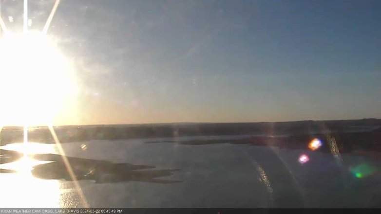 Lake Travis webcam, February 22, 2024 5:45 PM CT