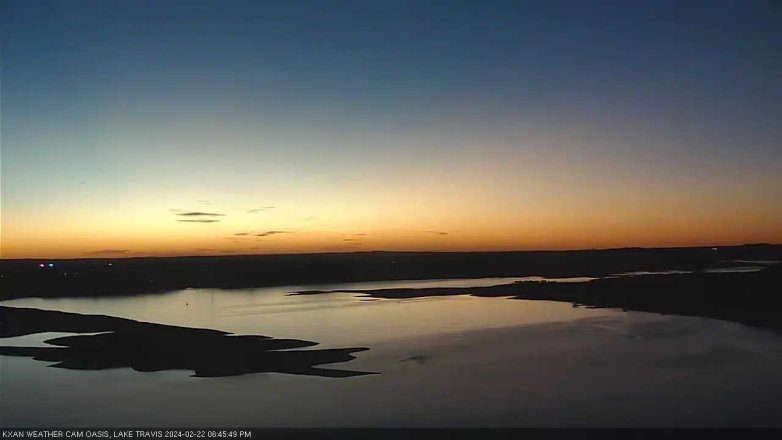 Lake Travis webcam, February 22, 2024 6:45 PM CT