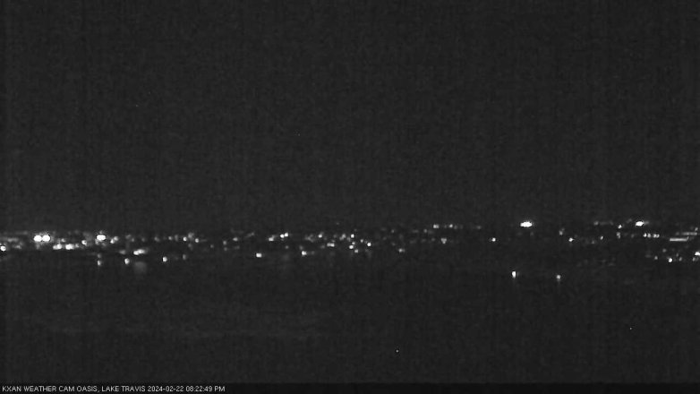 Lake Travis webcam, February 22, 2024 8:25 PM CT