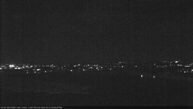 Lake Travis webcam, February 22, 2024 8:45 PM CT