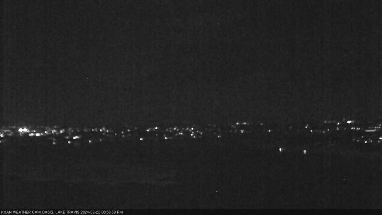 Lake Travis webcam, February 22, 2024 9:00 PM CT