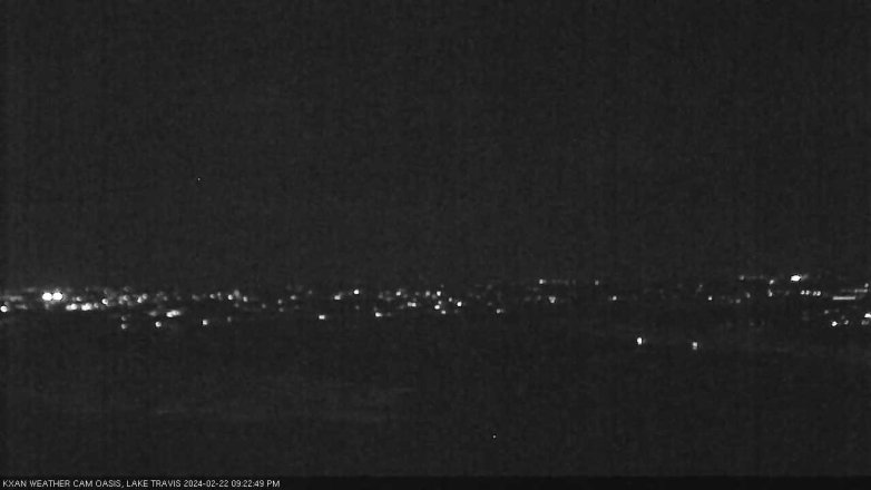 Lake Travis webcam, February 22, 2024 9:25 PM CT