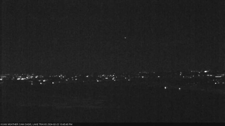 Lake Travis webcam, February 22, 2024 10:45 PM CT