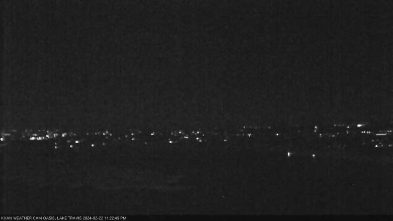 Lake Travis webcam, February 22, 2024 11:25 PM CT