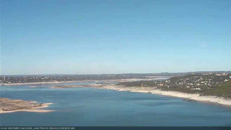 Lake Travis webcam, February 23, 2024 10:00 AM CT