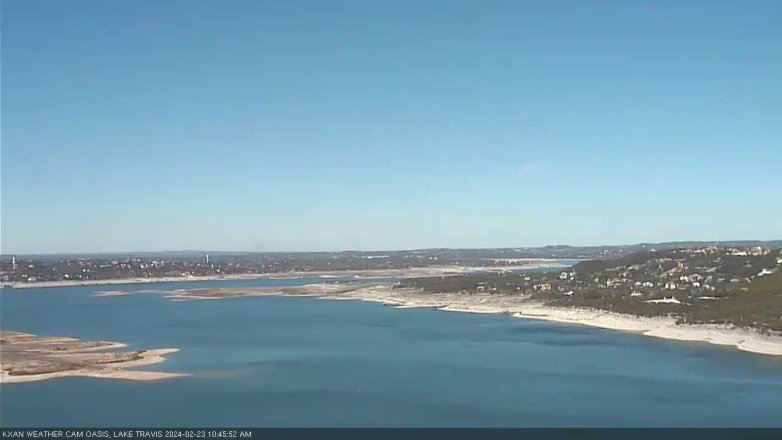 Lake Travis webcam, February 23, 2024 10:45 AM CT