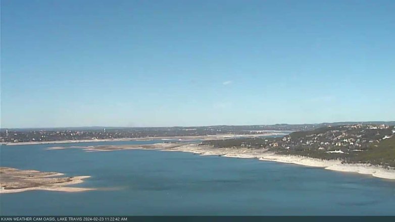 Lake Travis webcam, February 23, 2024 11:25 AM CT