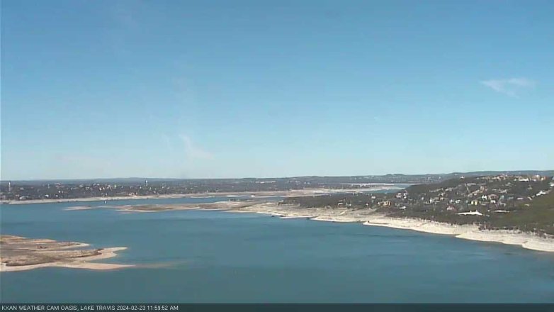Lake Travis webcam, February 23, 2024 12:00 PM CT