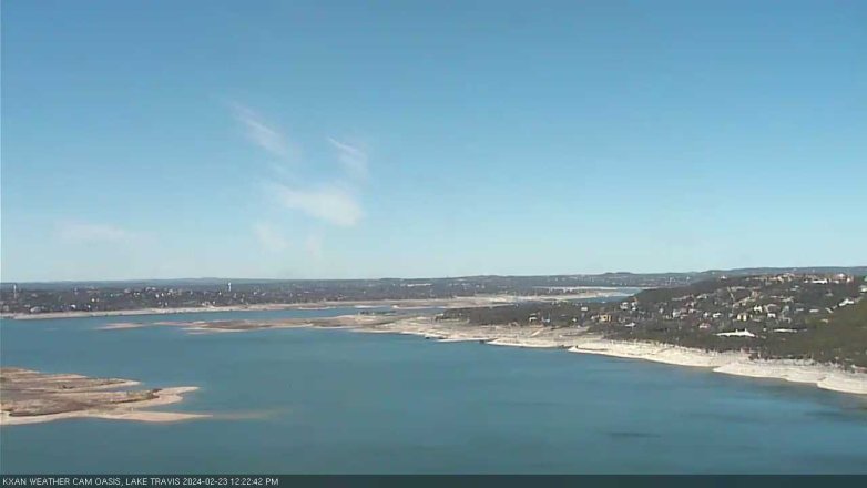 Lake Travis webcam, February 23, 2024 12:25 PM CT