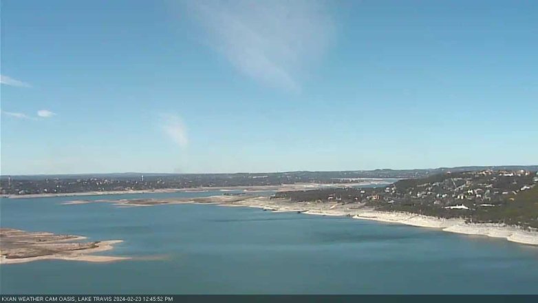 Lake Travis webcam, February 23, 2024 12:45 PM CT