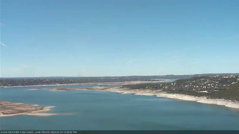 Lake Travis webcam, February 23, 2024 1:00 PM CT