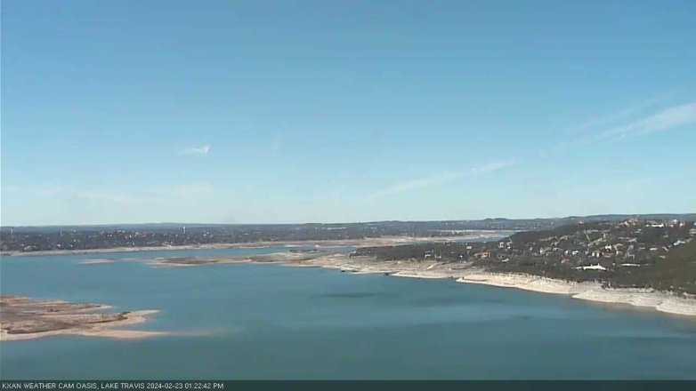 Lake Travis webcam, February 23, 2024 1:25 PM CT