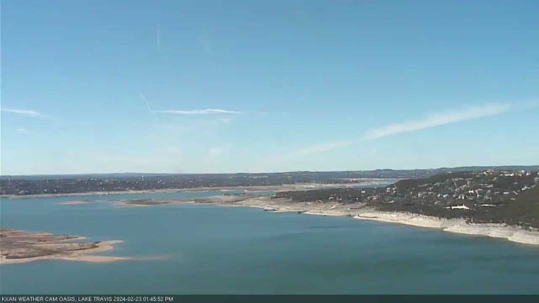 Lake Travis webcam, February 23, 2024 1:45 PM CT
