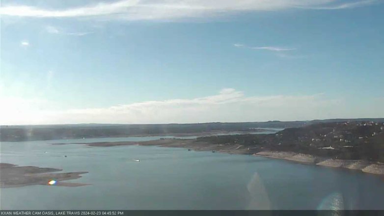 Lake Travis webcam, February 23, 2024 4:45 PM CT